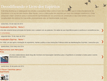 Tablet Screenshot of decodificando-livro-espiritos.blogspot.com