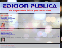 Tablet Screenshot of edicionpublica.blogspot.com