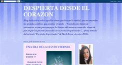 Desktop Screenshot of despiertadesdeelcorazon.blogspot.com