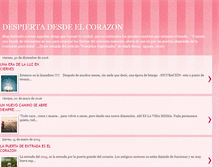 Tablet Screenshot of despiertadesdeelcorazon.blogspot.com