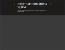 Tablet Screenshot of escritosperiodisticosframirez.blogspot.com