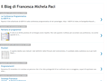 Tablet Screenshot of francescamichelapaci.blogspot.com