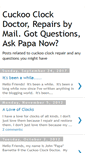 Mobile Screenshot of cuckooclockdoctor.blogspot.com