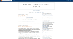 Desktop Screenshot of how-to-attract-bautiful-women.blogspot.com