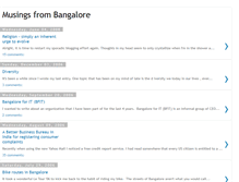 Tablet Screenshot of musingbangalore.blogspot.com