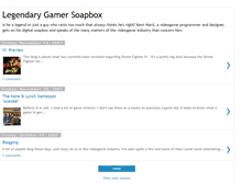 Tablet Screenshot of legendarygamersoapbox.blogspot.com