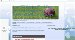 Desktop Screenshot of live-cricket-iccworldcup.blogspot.com