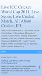 Mobile Screenshot of live-cricket-iccworldcup.blogspot.com