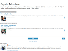 Tablet Screenshot of coyoteadventure.blogspot.com