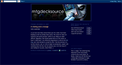 Desktop Screenshot of mtgdecksource.blogspot.com