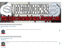 Tablet Screenshot of coleccionandochapas.blogspot.com