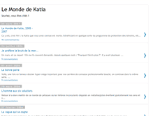 Tablet Screenshot of lemonde2katia.blogspot.com