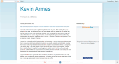 Desktop Screenshot of kevinarmes.blogspot.com