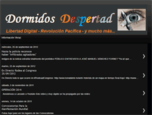 Tablet Screenshot of dormidosdespertad.blogspot.com