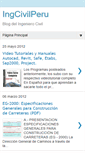 Mobile Screenshot of ingcivilperu.blogspot.com