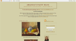 Desktop Screenshot of amandaspaintblog.blogspot.com