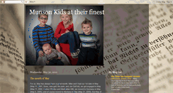 Desktop Screenshot of munsonkids.blogspot.com