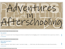Tablet Screenshot of adventuresinafterschooling.blogspot.com