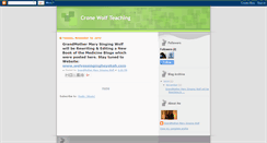 Desktop Screenshot of cronewolfteaching.blogspot.com
