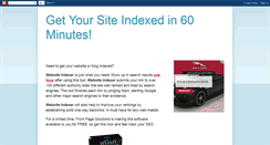 Desktop Screenshot of getyoursiteindexedin60mins.blogspot.com