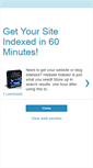 Mobile Screenshot of getyoursiteindexedin60mins.blogspot.com