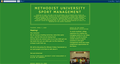 Desktop Screenshot of methodistuniversitysportmanagement.blogspot.com