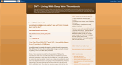 Desktop Screenshot of dvt-livingwithdvt.blogspot.com