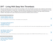 Tablet Screenshot of dvt-livingwithdvt.blogspot.com