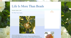 Desktop Screenshot of lifeismorethanbeads.blogspot.com