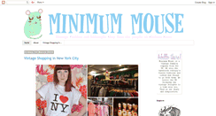 Desktop Screenshot of minimummouse.blogspot.com