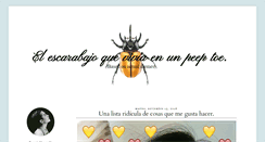Desktop Screenshot of escarabajoendospatas.blogspot.com