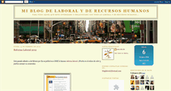 Desktop Screenshot of bloglaboralyrecursoshumanos.blogspot.com