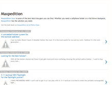 Tablet Screenshot of maxpedition-gear.blogspot.com