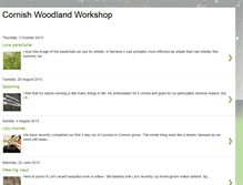 Tablet Screenshot of cornishwoodlandworkshop.blogspot.com