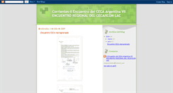 Desktop Screenshot of cecacorrientes.blogspot.com