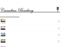 Tablet Screenshot of canadianbenching.blogspot.com