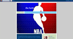 Desktop Screenshot of nbabottomline.blogspot.com