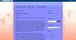 Desktop Screenshot of juliannebodytemple.blogspot.com