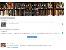 Tablet Screenshot of librarianzero.blogspot.com