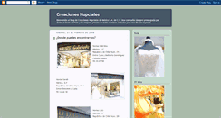Desktop Screenshot of creaciones-nupciales.blogspot.com