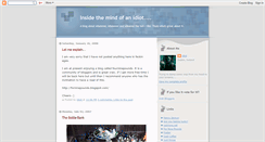 Desktop Screenshot of insidethemindofanidiot.blogspot.com