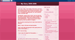 Desktop Screenshot of mydiary2005-2006.blogspot.com