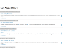 Tablet Screenshot of getmusicmoney.blogspot.com
