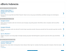 Tablet Screenshot of ebisnisindonesia.blogspot.com