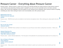 Tablet Screenshot of pressure-canner.blogspot.com