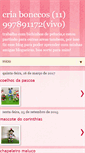 Mobile Screenshot of criabonecos.blogspot.com