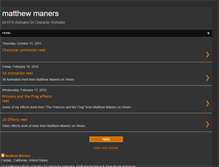 Tablet Screenshot of mattmaners.blogspot.com
