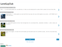 Tablet Screenshot of loneguyclub.blogspot.com