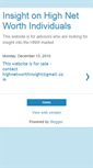 Mobile Screenshot of highnetworthinsight.blogspot.com