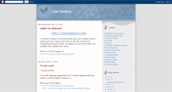 Desktop Screenshot of destiny-clan.blogspot.com